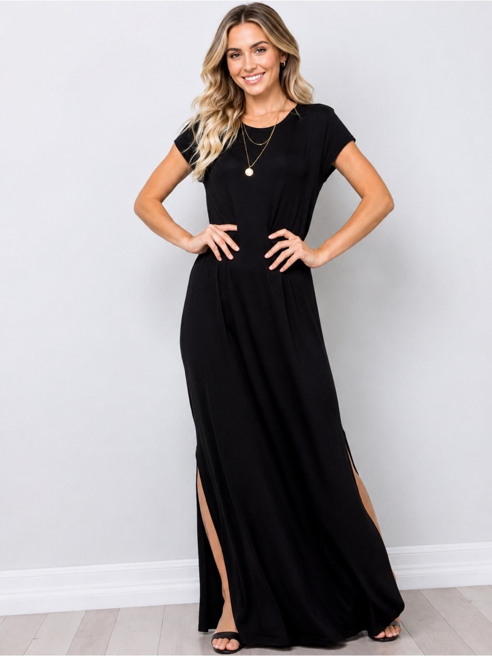 🖤 Midnight Grace Maxi Dress